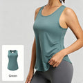 JFYOU Women's Lightweight Athletic Tank Top Moisture Wicking Sleeveless Fitness Shirt for Yoga Gym