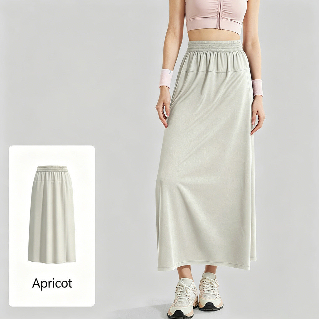 JFYOU 2-Way Convertible Skirt Pants for Women Elegant Maxi Skirt & Wide-Leg Pants in One
