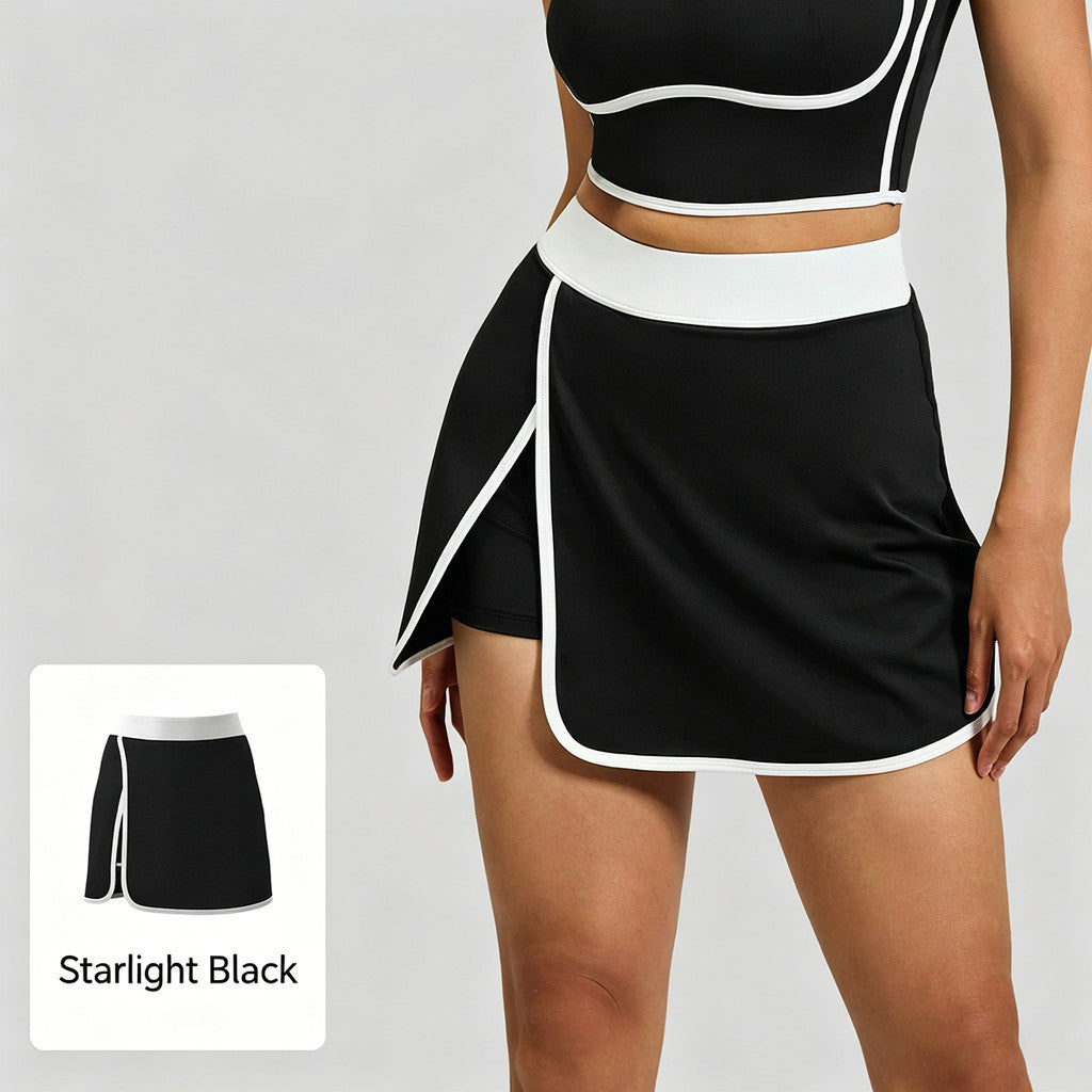 JFYOU Women's Tennis Skort with Built-in Shorts High Waist Athletic Golf Skirt Quick Dry Polyester