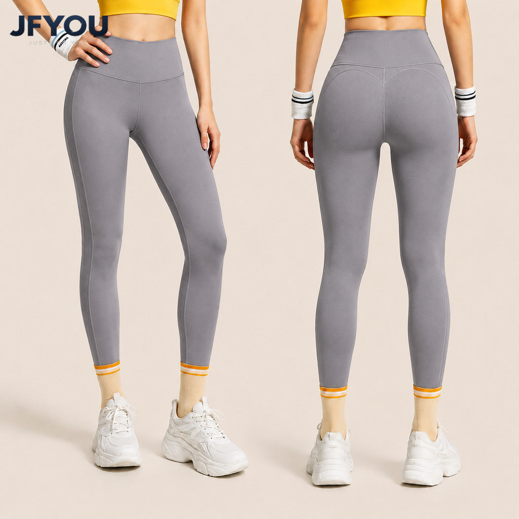 JFYOU High Waist Butt Lift Yoga Leggings Women Tummy Control Gym Fitness Running Sports Pants