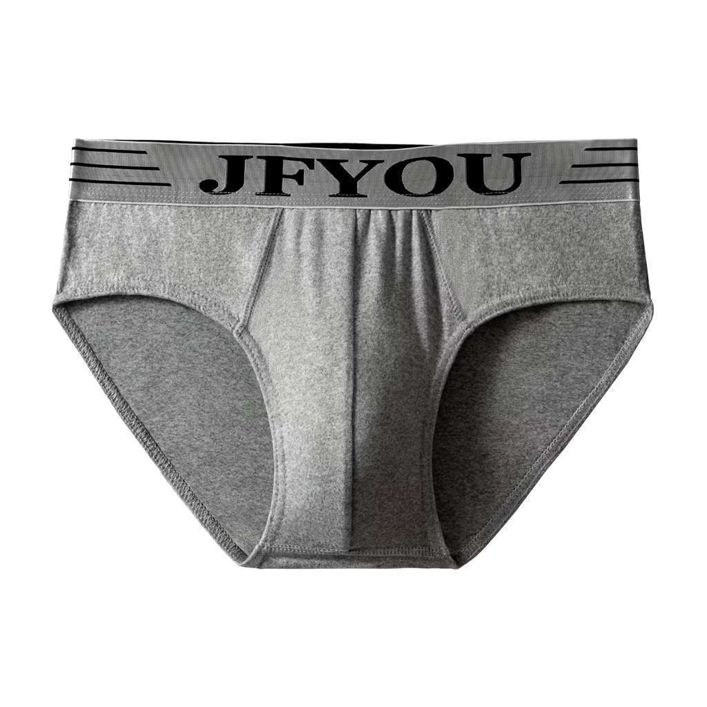 JFYOU Men's Cotton Brief Soft Breathable Stretch Underwear Everyday Comfort M-XXL