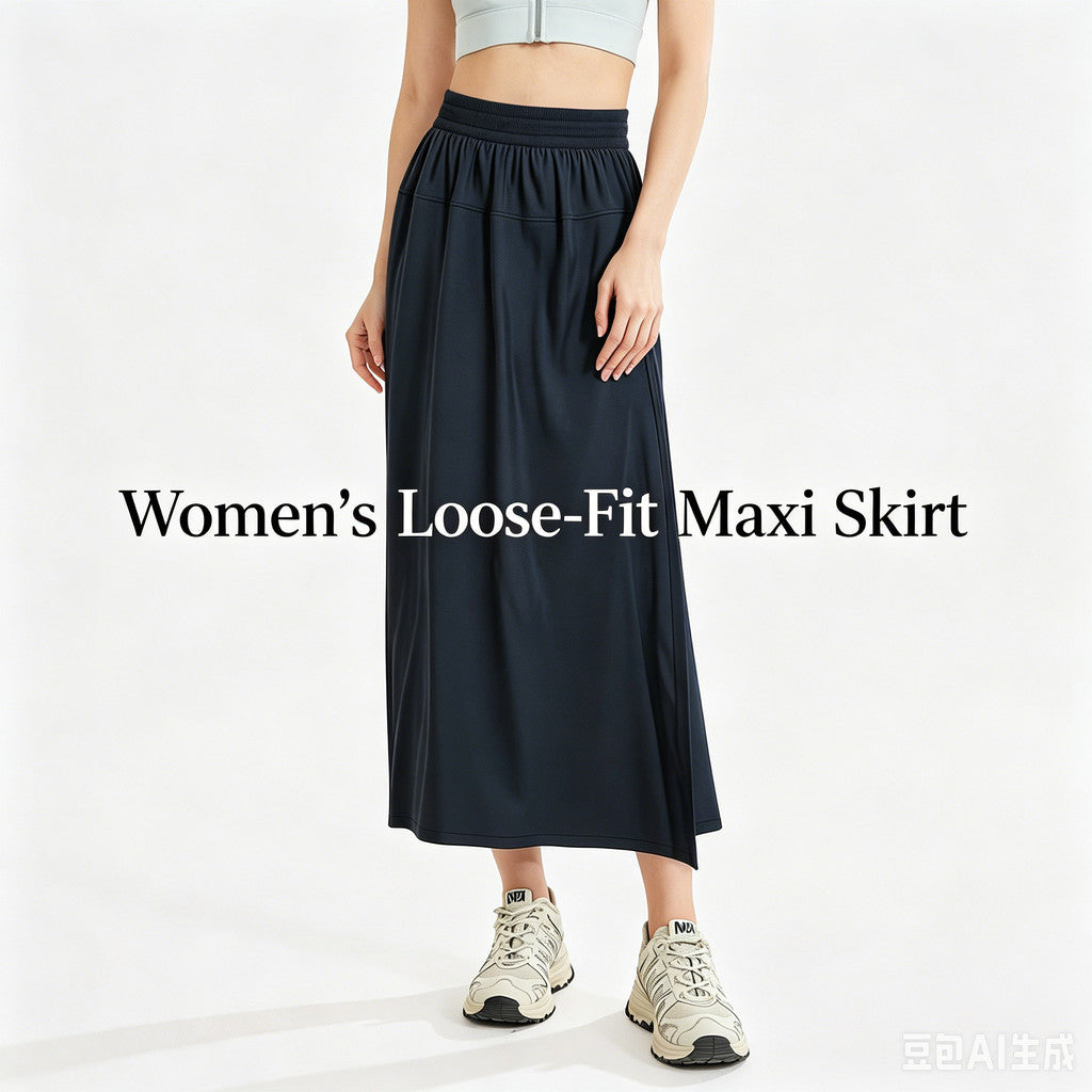 JFYOU 2-Way Convertible Skirt Pants for Women Elegant Maxi Skirt & Wide-Leg Pants in One