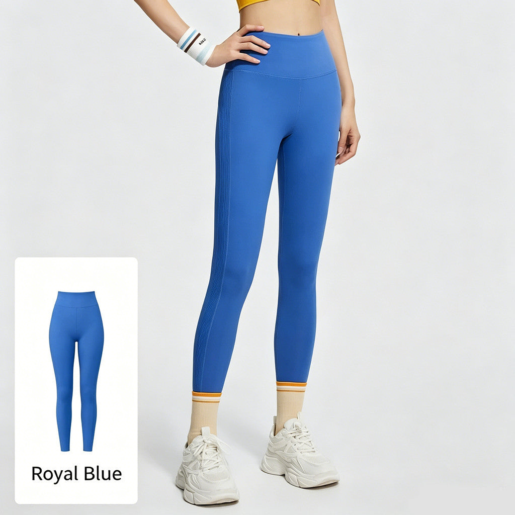 JFYOU Women's All Motion Striped Leggings Sport Legging for Yoga Running Gyn Workout