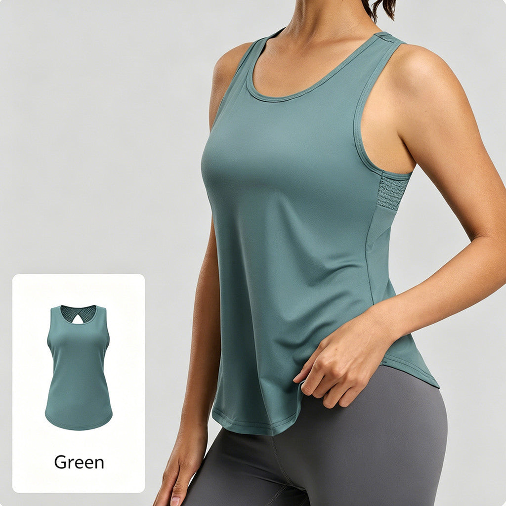 JFYOU Women's Quick Dry Racerback Workout Tank Top Sleeveless Gym Yoga Running Sports Vest