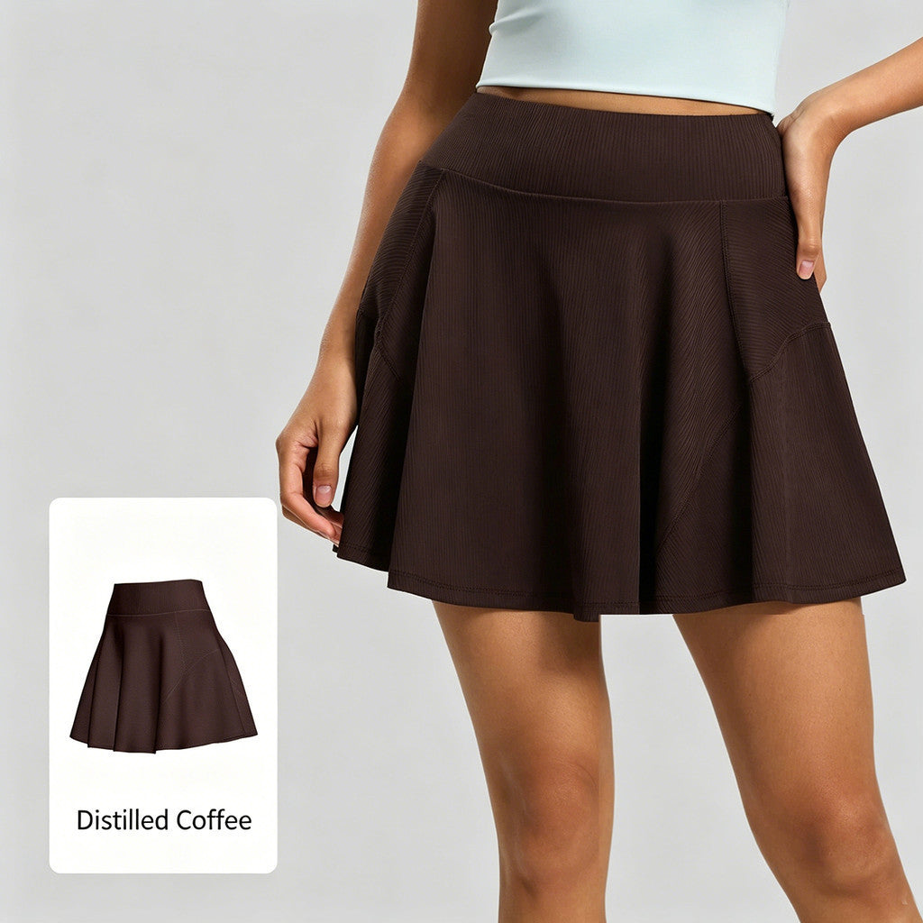 JFYOU Athletic Skort for Women High Waist Sports Skirt with Inner Shorts Casual Tennis Fitness Skirt