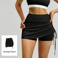 JFYOU Side Tie Design High Waist Active Skirt with Built-In Shorts Women Athletic Performance Skort