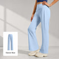 JFYOU Women's High Waist Wide Leg Pants with Hidden Back Pocket | Soft Polyester Active&Casual Wear