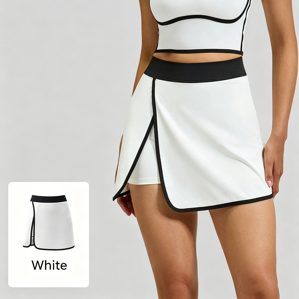 JFYOU Women's Court Performance Skirt | Built-in Shorts Athletic Skort for Golf, Tennis & Training