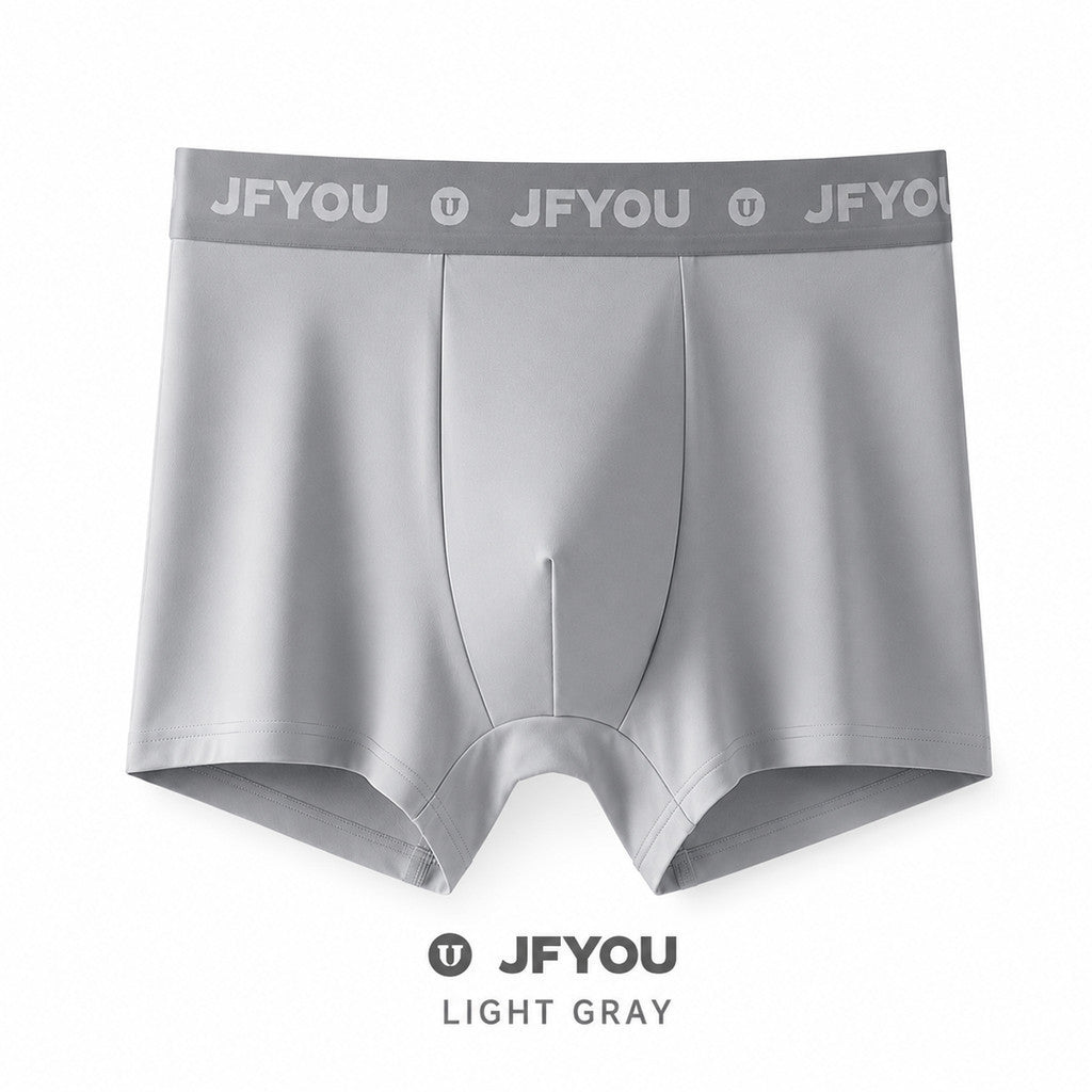 JFYOU Men's Cooling Boxer Briefs Ice Silk Underwear Quick Dry Stretch Breathable Soft Trunks