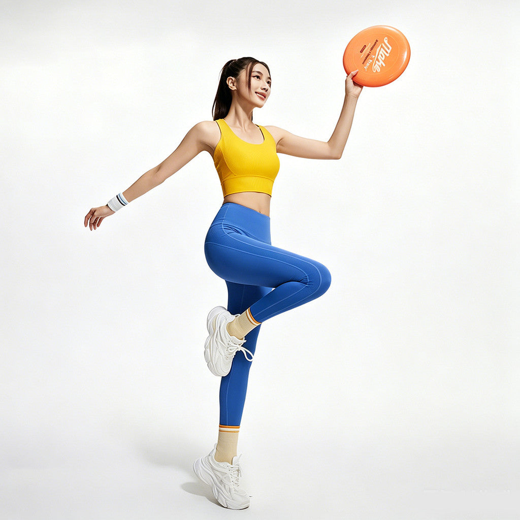 JFYOU Women's All Motion Striped Leggings Sport Legging for Yoga Running Gyn Workout